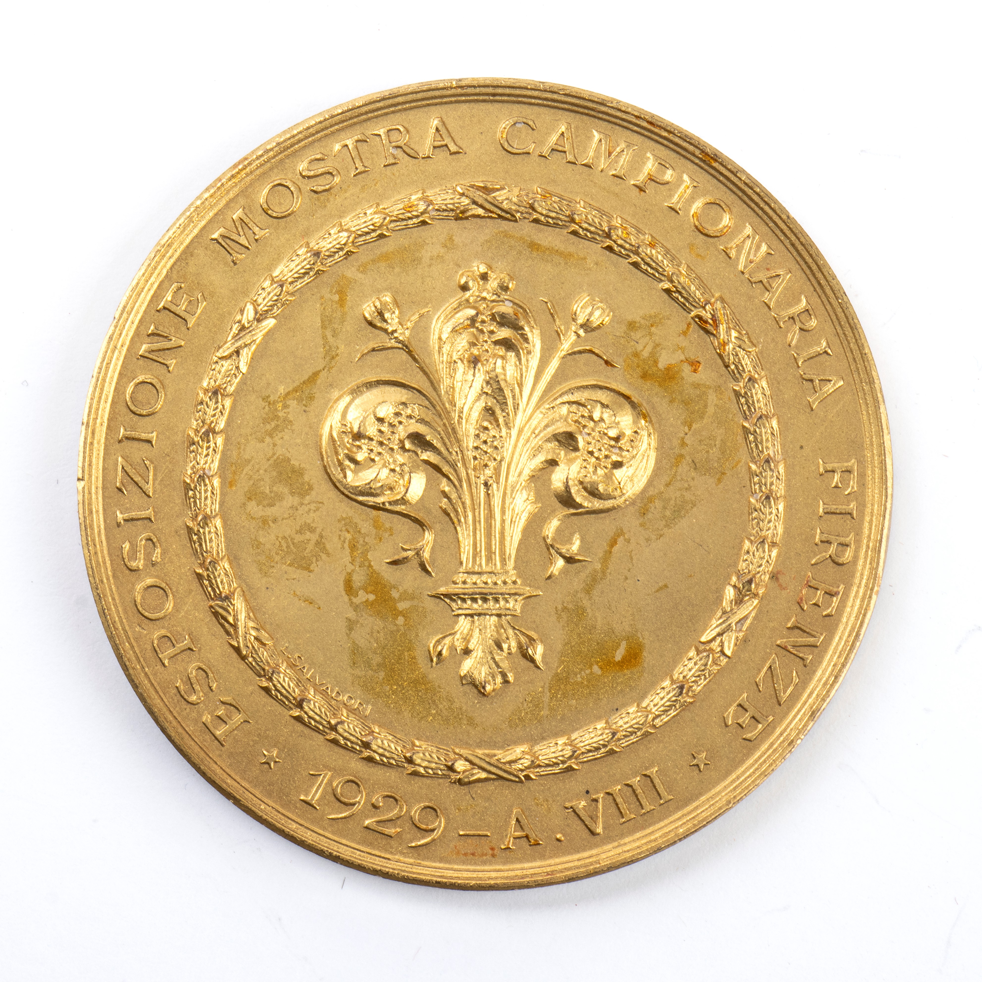 Medaglia da Tavolo Regno Emanuele III, Esposizione Mostra Firenze 1929