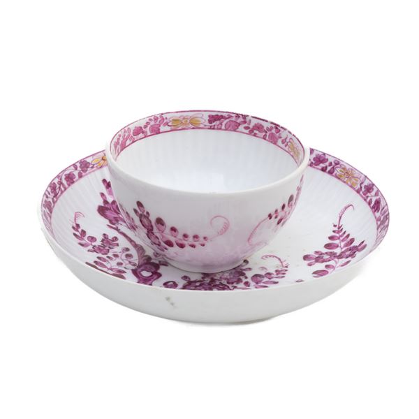 Porcelain cup and plate