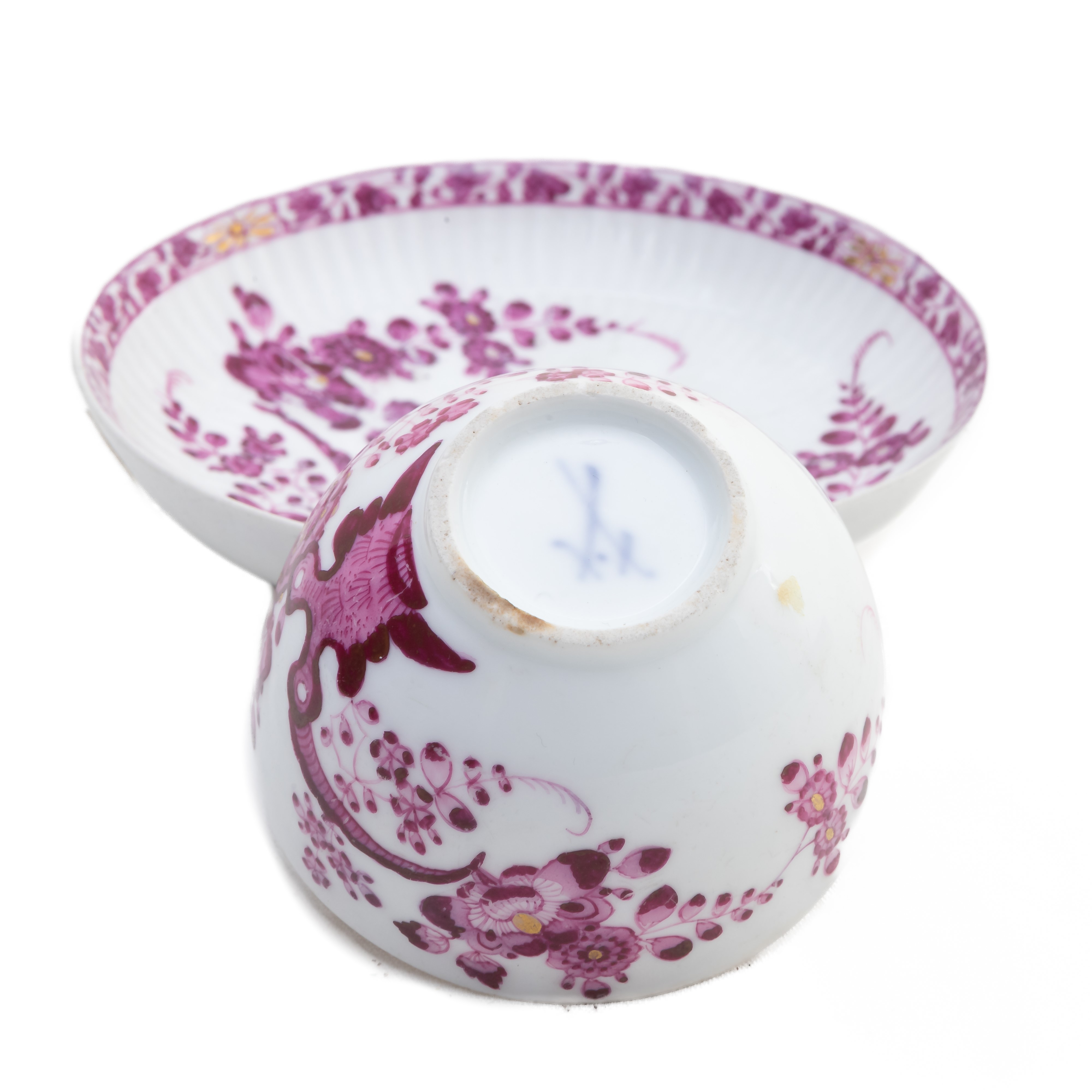 Tazza con Piatto in Porcellana