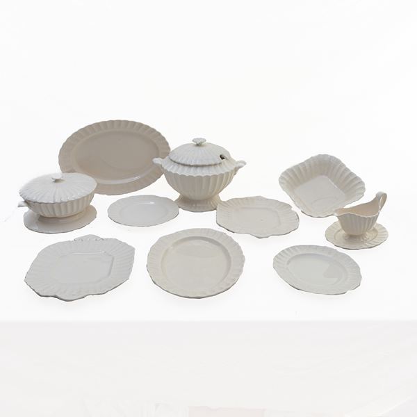 Strong white earthenware tableware