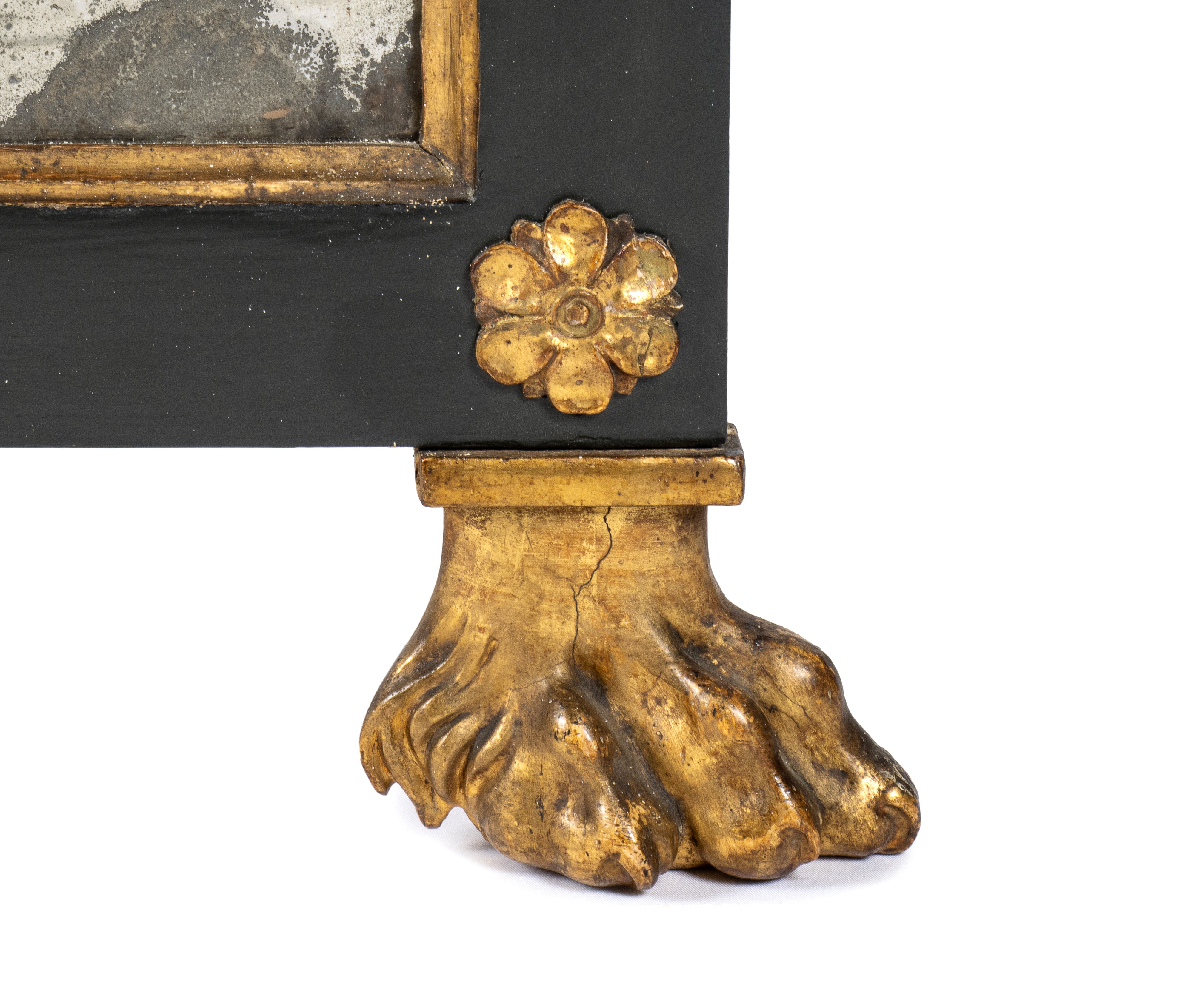 Caminiera Italiana Impero in Legno di Noce