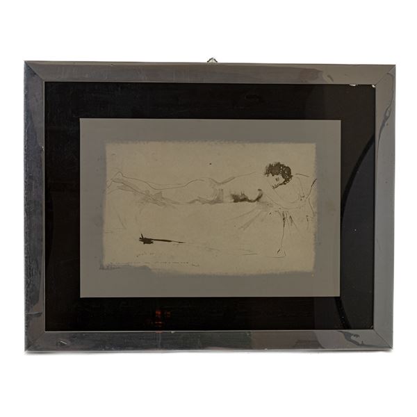 UGO ATTARDI : Nudo di donna  (1967)  - lito su carta - Asta Smart Auction: arredi, dipinti, sculture, argenti e altro a prezzi vantaggiosi - Bertolami Fine Art - Casa d'Aste