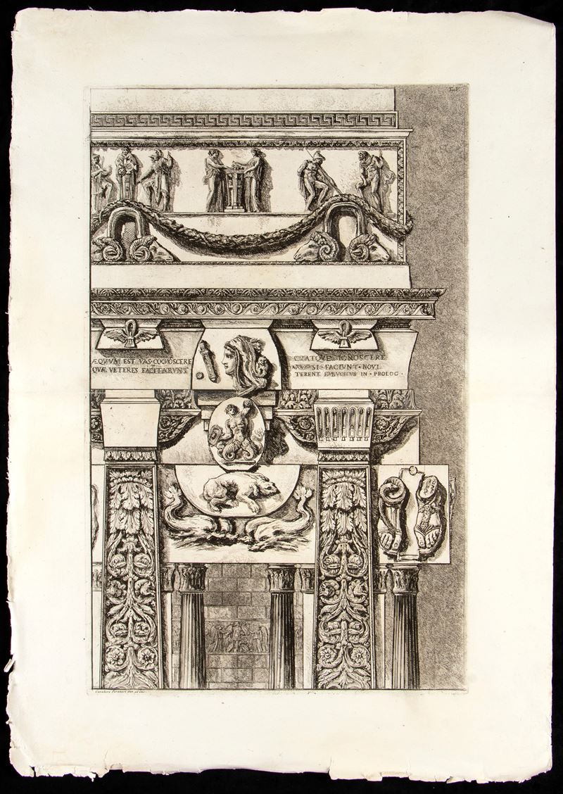 Giovanni Battista Piranesi - Capriccio Architettonico da "osservazioni"