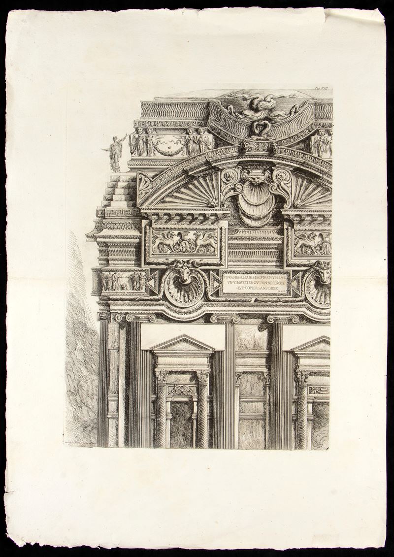 Giovanni Battista Piranesi - Capriccio Architettonico da "osservazioni"