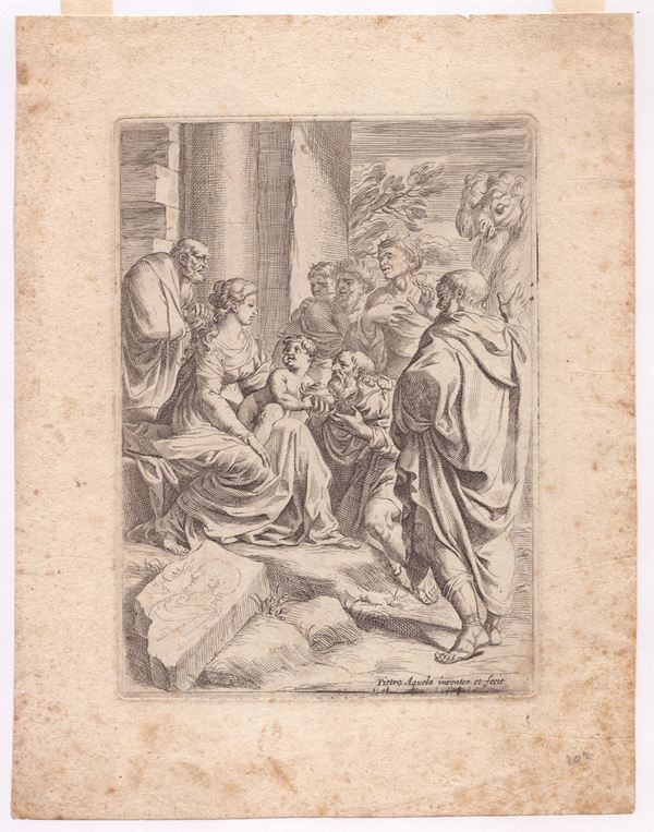 Pietro Aquila - Adoration of the Magi