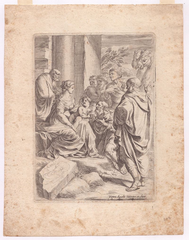 Pietro Aquila - Adorazione dei Magi