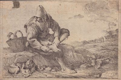 Contadino che Estrae la Spina del Piede