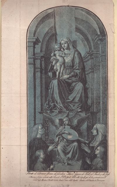 Madonna con il Bambino in Trono con Caterina Sforza e Girolamo Riario con i Loro Figli
