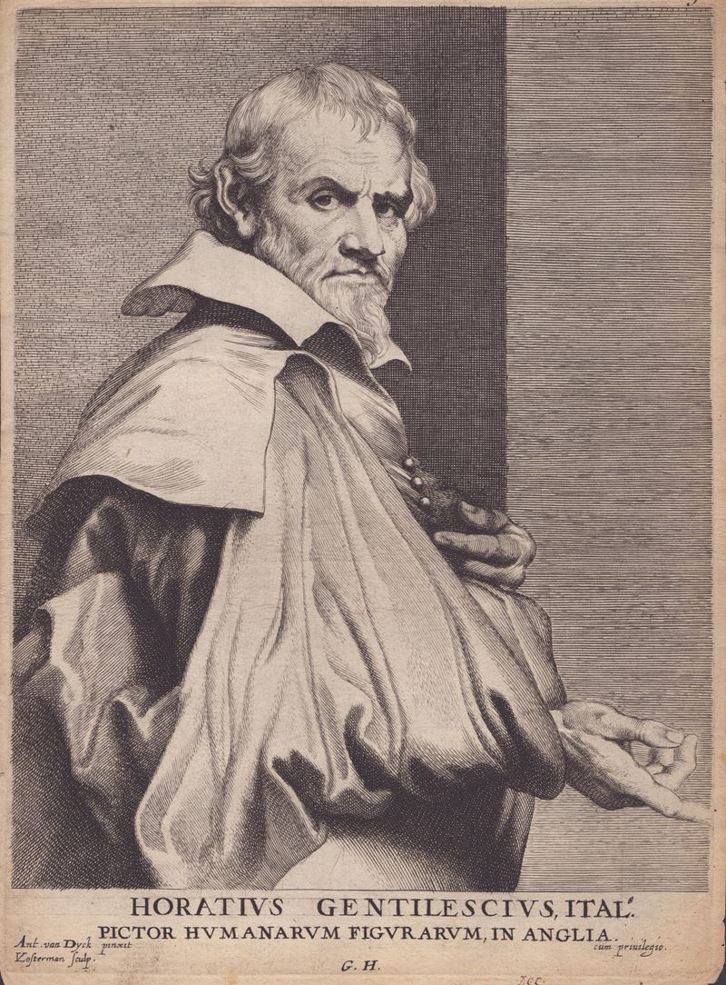 Lucas Vorsterman - Ritratto di Orazio Gentileschi