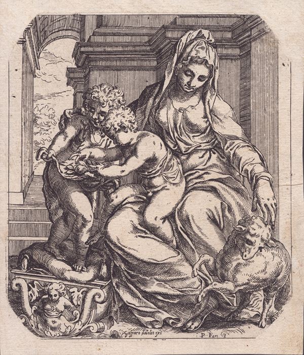 Orazio Farinati - Madonna with Child and Saint John