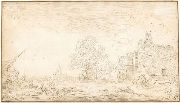 Landscape with houses