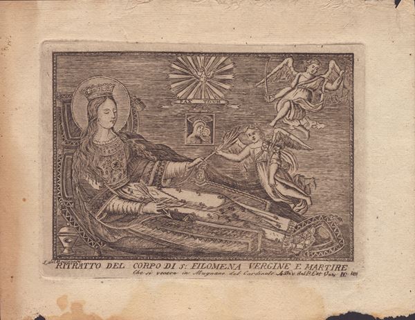 Ritratto del corpo di S. Filomena vergine e martire