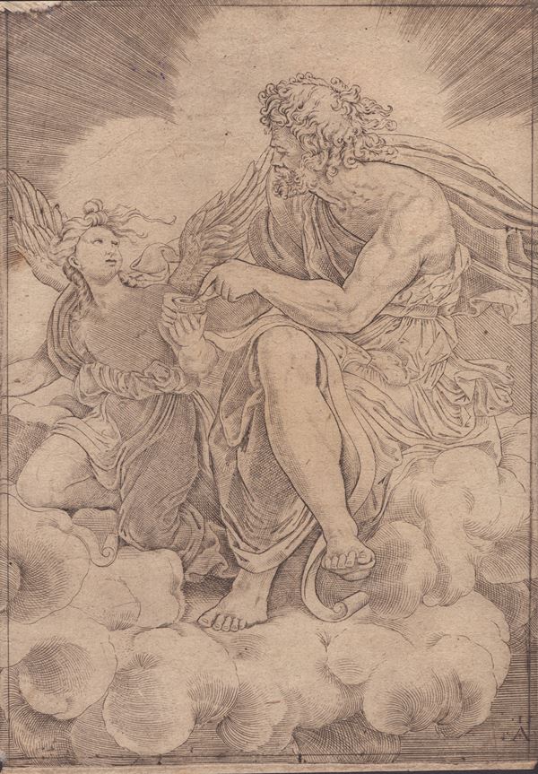 Agostino Veneziano detto Agostino dei Musi - St. Matthew