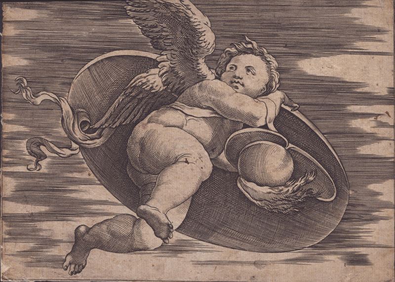 Agostino Veneziano (agostino dei Musi) - Eros