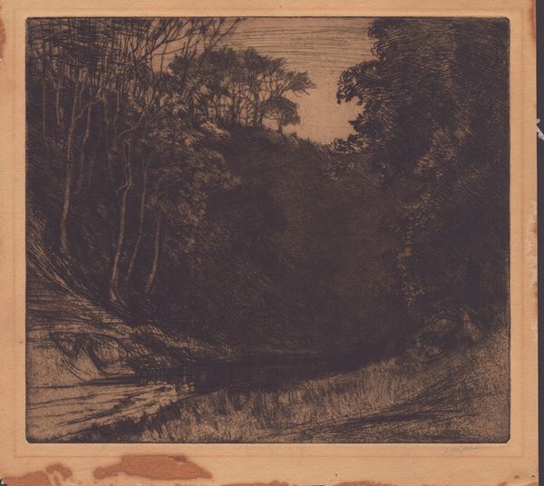 John Wright - Paesaggio con fiume