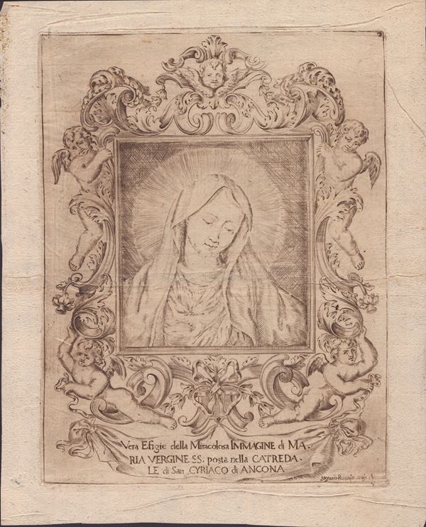 Vera Efigie della Miracolosa Immagine di MA.RIA VERGINE SS. posta nella CATREDA.LE di San Cyriaco di Ancona