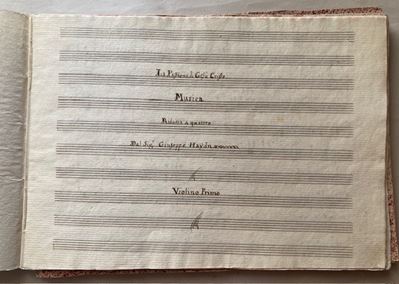 Haydn Franz Joseph. la Passione di Gesù Cristo Musica Ridotta a Quattro dal Sig.r Giuseppe Haydn....