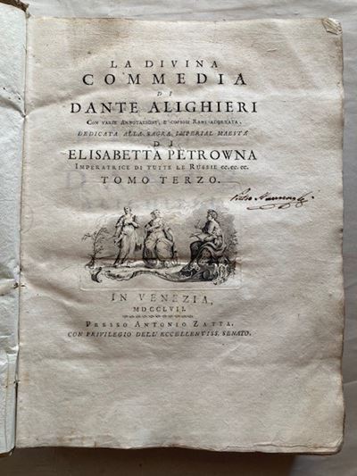 Dante. Opere: una Collezione di Tavole Tratte Da: la Divina Commedia con Varie Annotazioni e Copi...