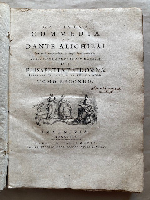 Dante. Opere: una Collezione di Tavole Tratte Da: la Divina Commedia con Varie Annotazioni e Copi...