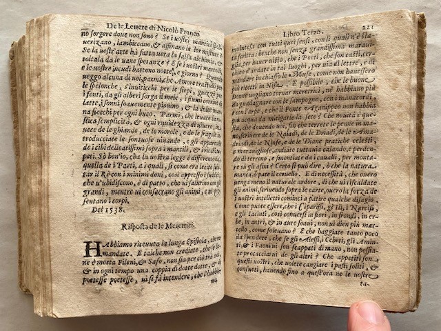 Franco, Niccolò (1515-1570). De le Lettere di Nicolo' Franco, Scritte À Prencipi, Signori, & Ad A...