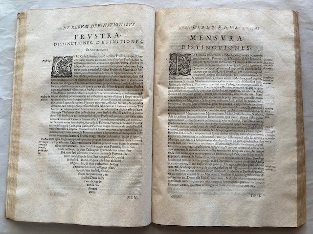 Piccolomini Francesco. De Rerum Definitionibus. Venice, Francesco De Franceschi ‘s Heirs, 1600.