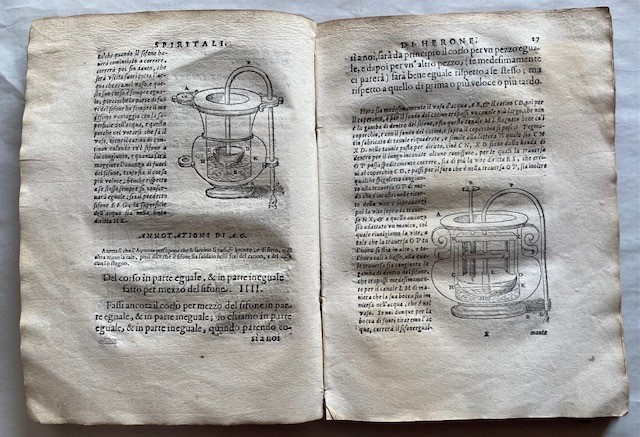 Erone di Alessandria. Spiritali di Herone Alessandrino Ridotti in Lingua Volgare da Alessandro Gi...