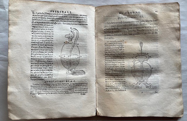 Erone di Alessandria. Spiritali di Herone Alessandrino Ridotti in Lingua Volgare da Alessandro Gi...