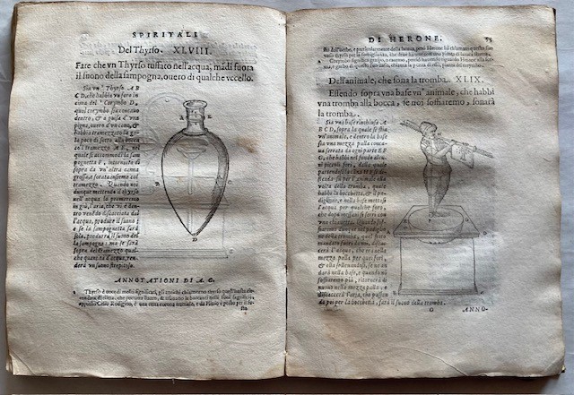 Erone di Alessandria. Spiritali di Herone Alessandrino Ridotti in Lingua Volgare da Alessandro Gi...