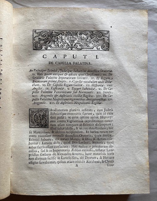 Carafa, Giuseppe. De Capella Regis Utriusque Siciliae Et Aliorium Principum. Liber Unus