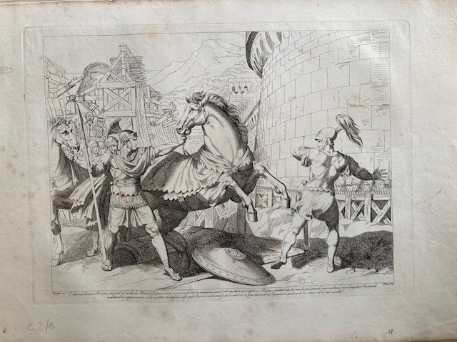 Pinelli, Bartolomeo. Bell'insieme di 45 Grandi Tavole Incise del Pinelli, Tutte Dedicate alla Sto...