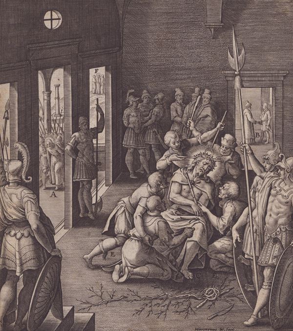 Hieronymus Wierix - Cristo deriso