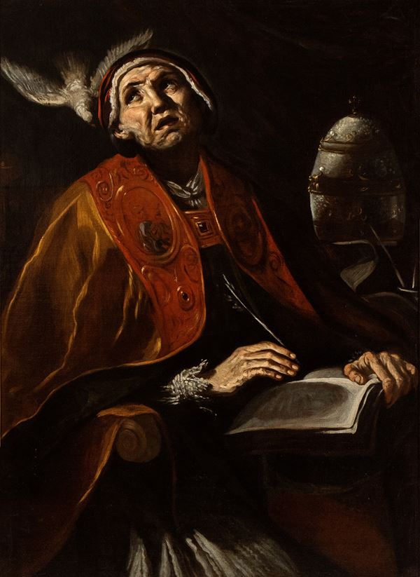 Artista attivo a Roma, prima met&#224; XVII secolo - San Gregorio Magno