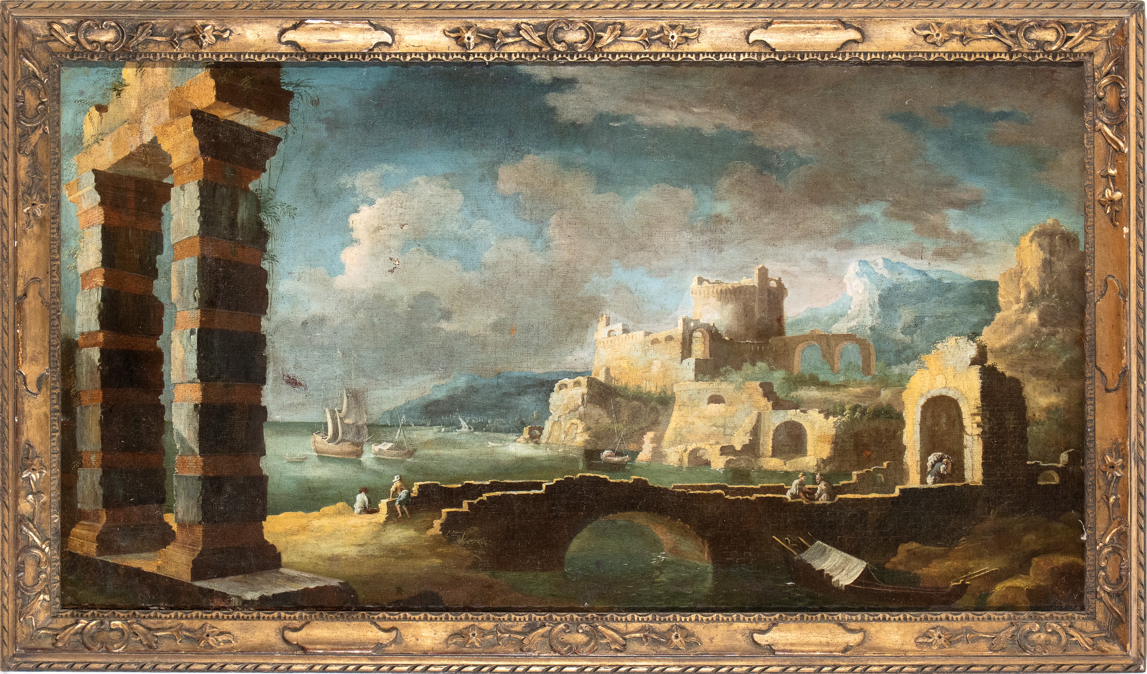 Leonardo Coccorante - Capriccio con Porto e Rovine