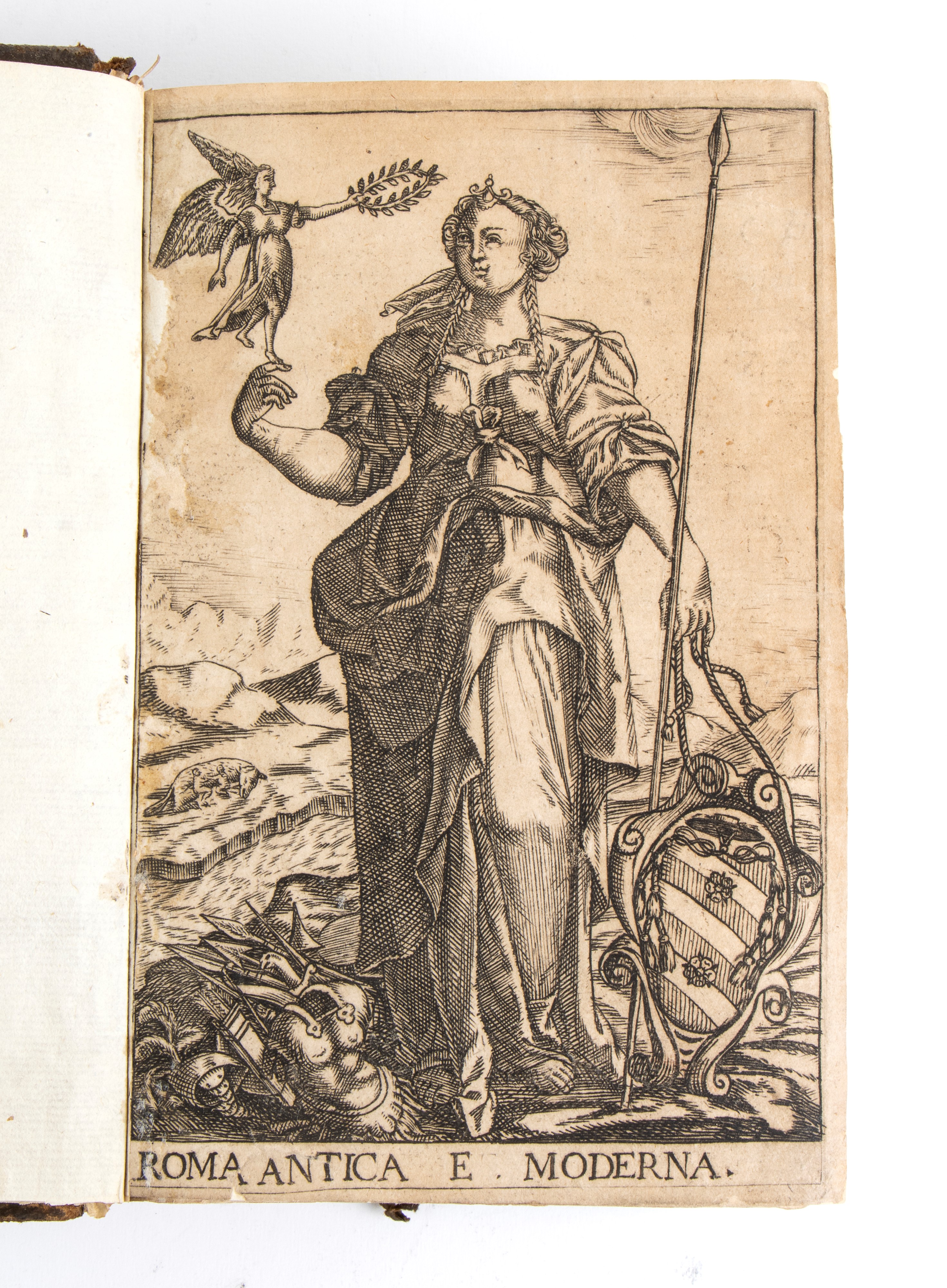 FRANZINI FEDERICO. ROMA ANTICA E MODERNA. Roma 1677