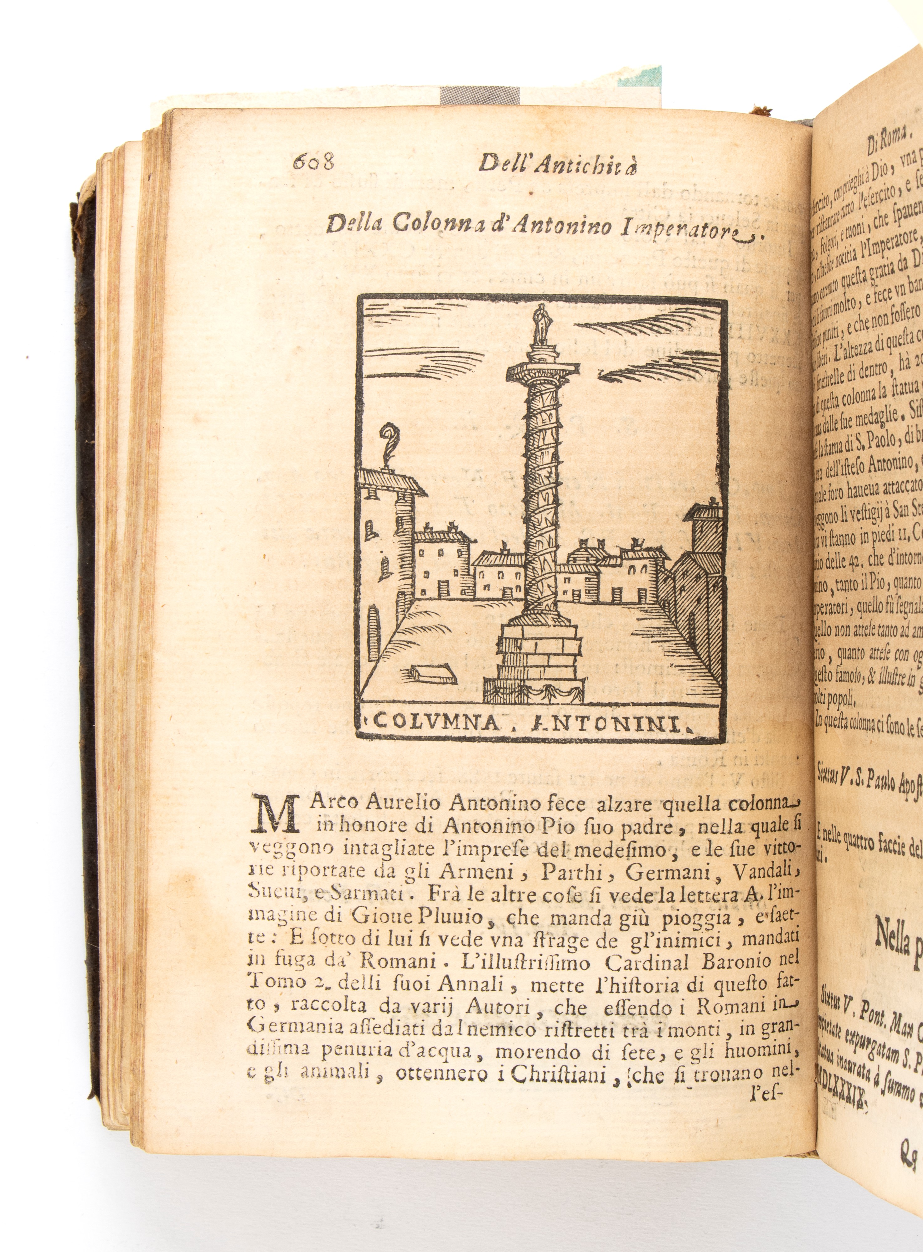 FRANZINI FEDERICO. ROMA ANTICA E MODERNA. Roma 1677