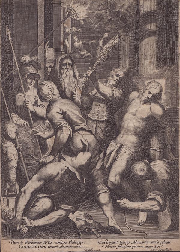 Theodoor Galle,Aegidius Sadeler II - La Flagellazione di Cristo