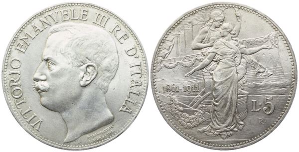 REGNO D'ITALIA. Vittorio Emanuele III (1900-1943). 5 Lire 