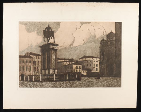 Angelo Rossini - Il Monumento a Colleoni - Venezia