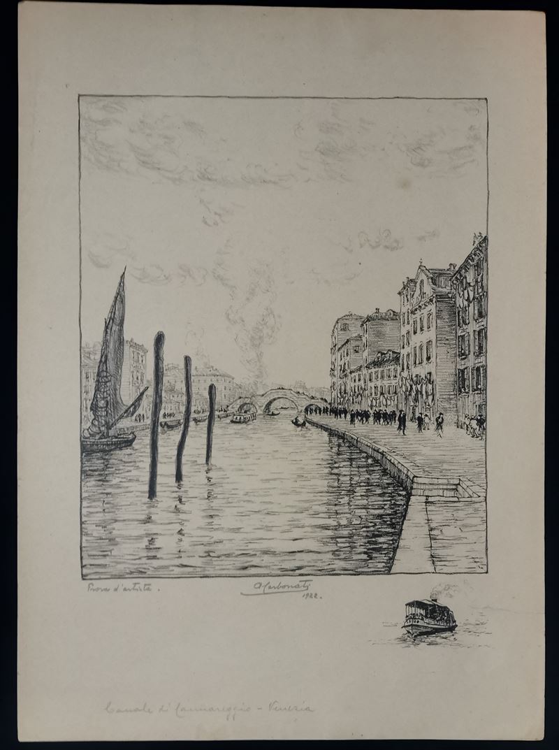 Antonio Carbonati - Canale di Cannareggio – Venezia
