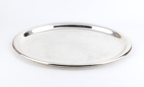 Silver tray - Italy 20th century, mark of Ricci