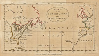 Map Of The Powers At War With Great Britain
