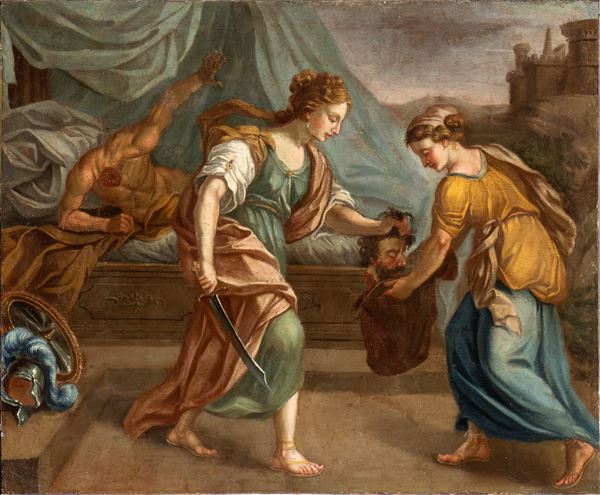 Scuola romana, XVIII secolo - Judith with the head of Holofernes