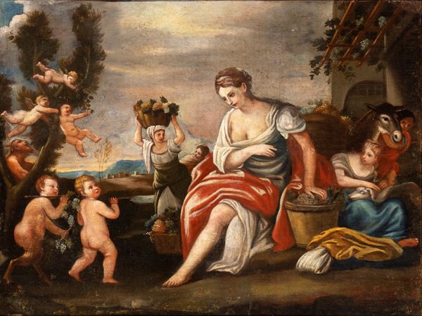 Scuola napoletana, XVIII secolo - La vendemmia