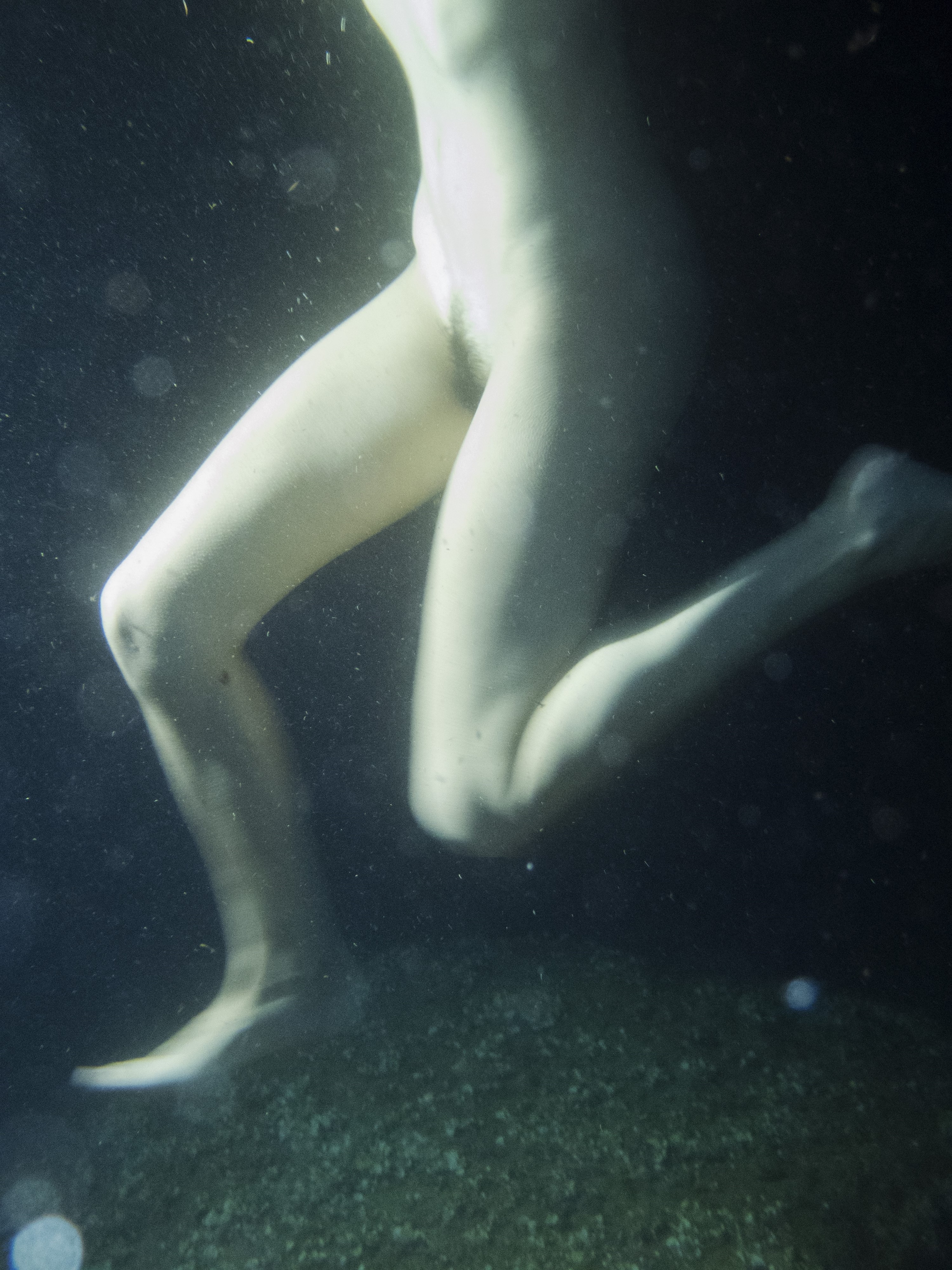 Martina Cirese - A) Figures Underwater #3. Lipsi, Greece, 2021; B) Woman Underwater #5. Marseille...