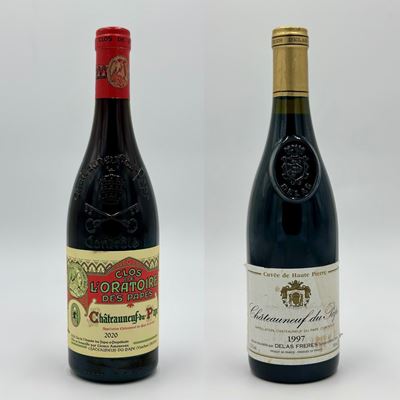 Delas Freres Châteuneuf Du Pape Haute Pierre - Ogier Clos De L'oratoire Des Papes, Châteuneuf-du-...