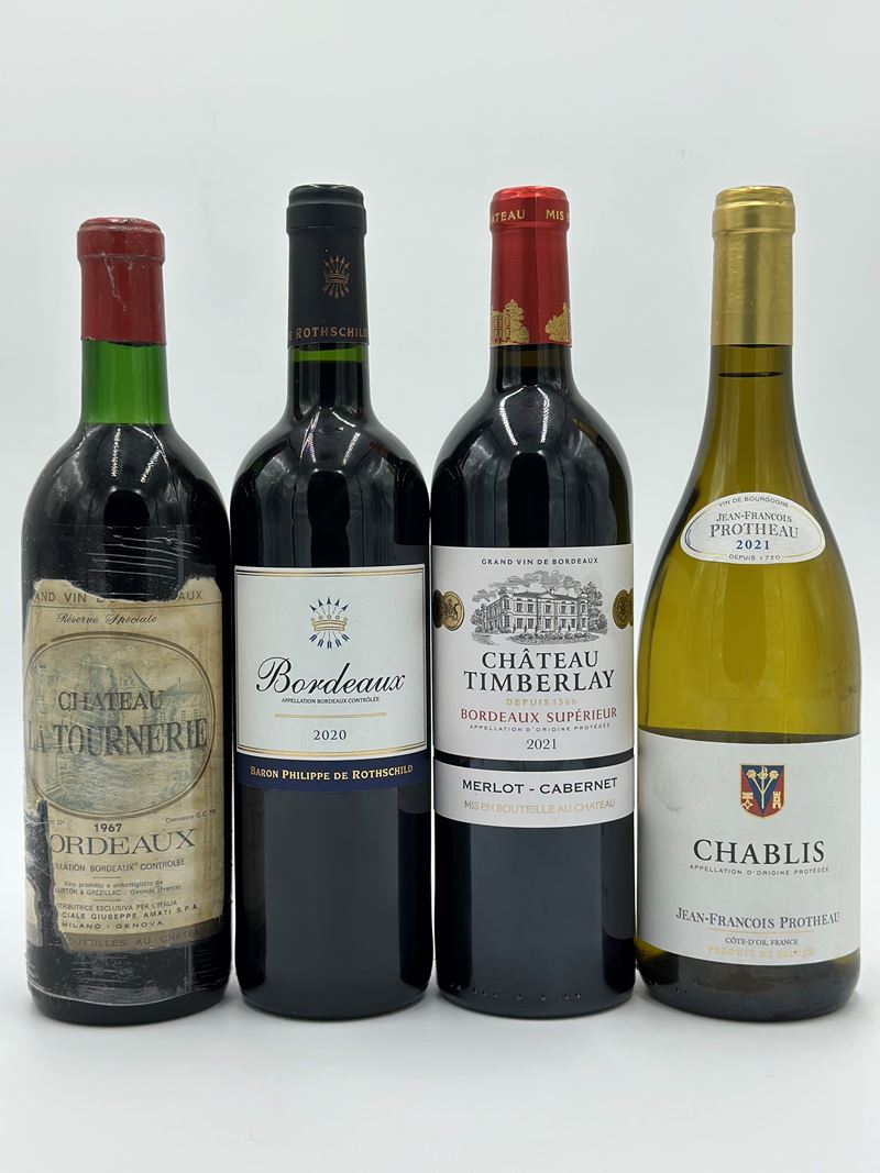 Château la Tournerie - Bordeaux Baron Philippe De Rothschild - Chablis Jean Francois Protheau - C...