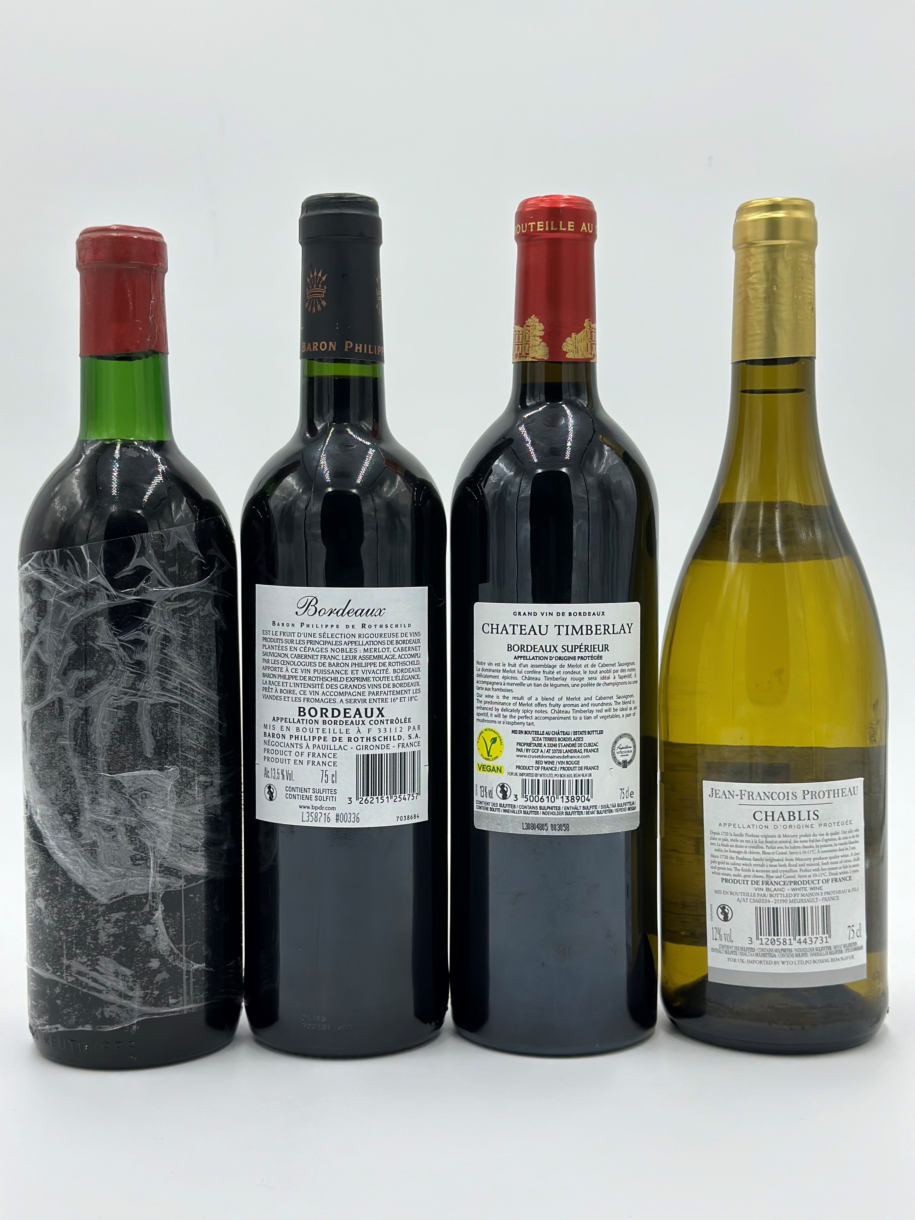 Château la Tournerie - Bordeaux Baron Philippe De Rothschild - Chablis Jean Francois Protheau - C...