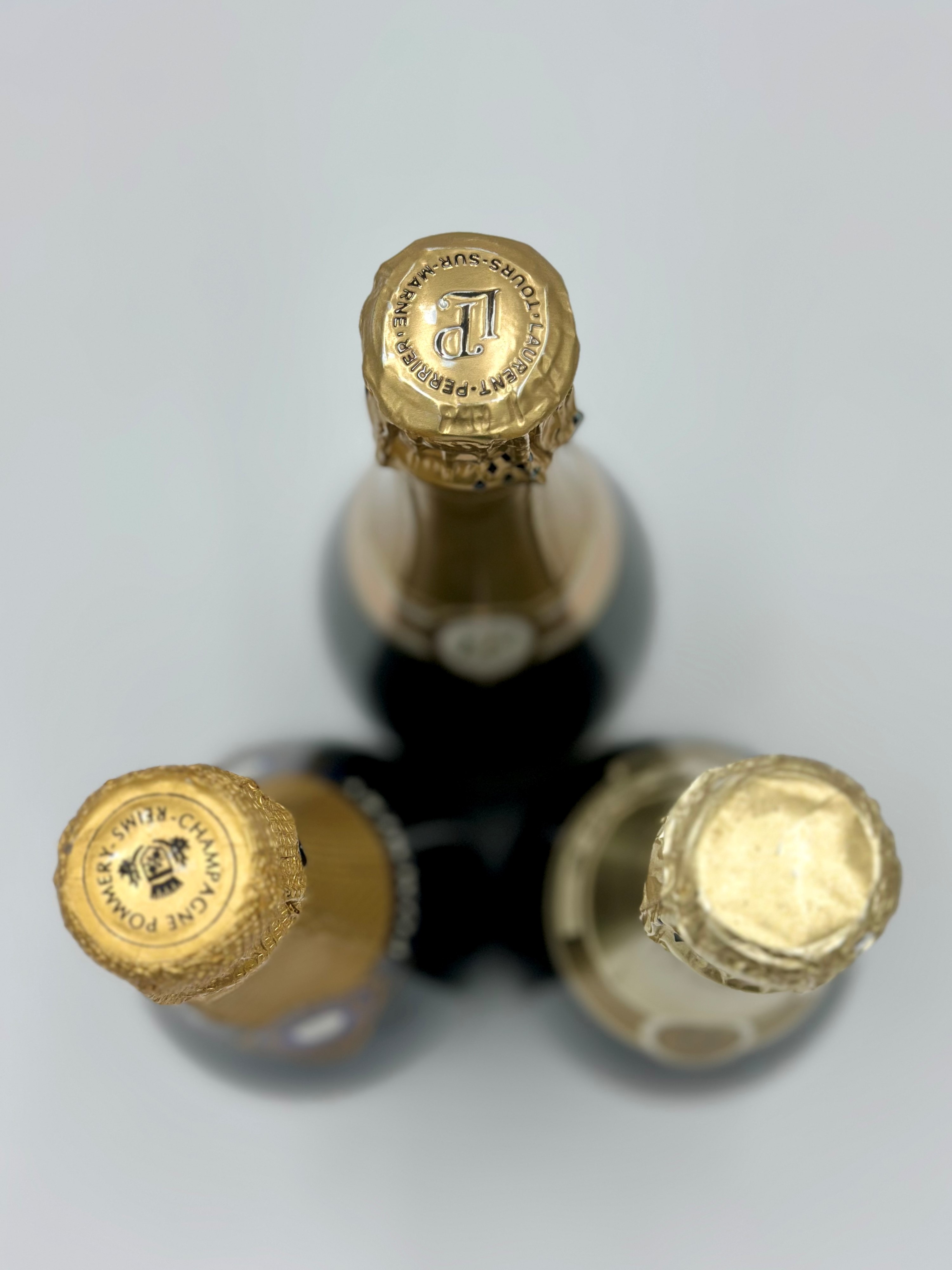 Laurent Perrier la Cuvée - Pommery - le Mesnils Oger Blanc De Blancs