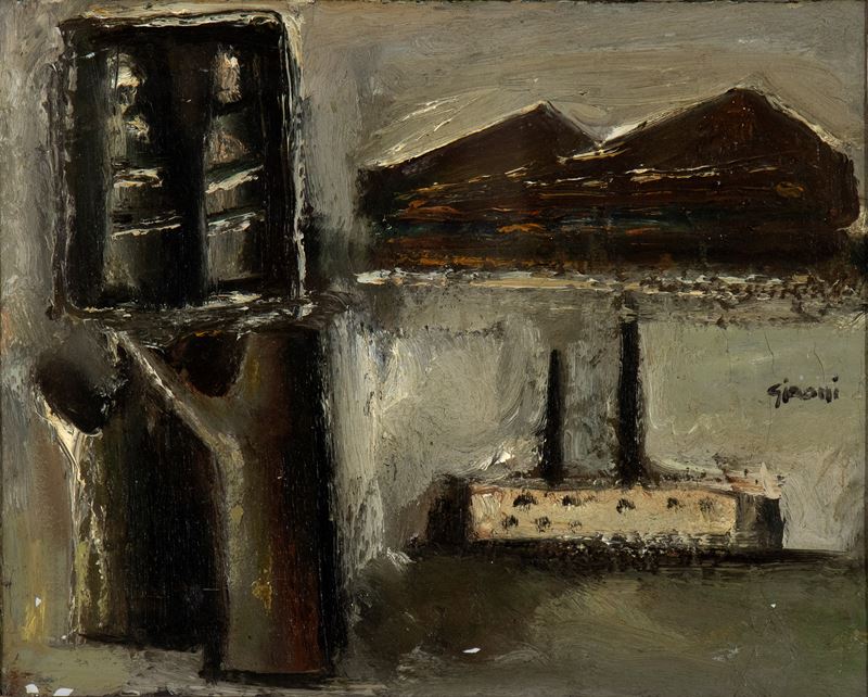 Mario Sironi - Composizione con Paesaggio Urbano