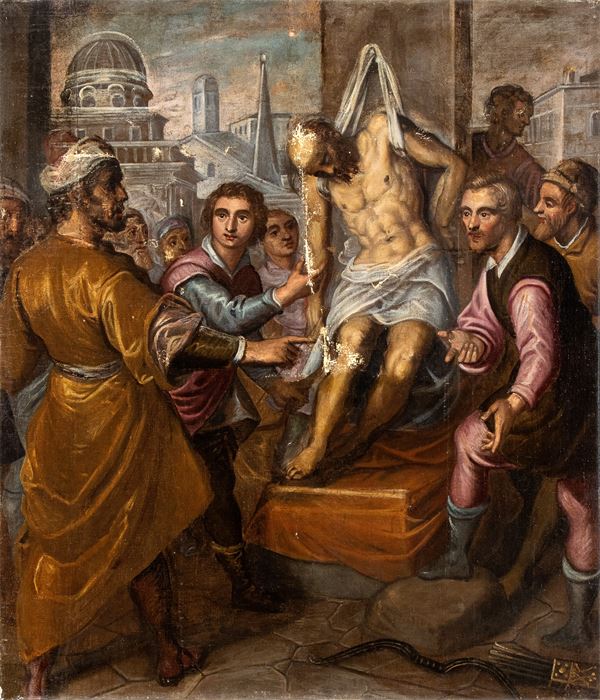 Artista veneto, seconda met&#224; XVI secolo - Il ritrovamento del corpo di San Marco